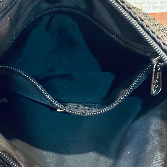 🌟HP🌟VTG 2000s The Sak Black Mini Crochet Shoulder Bag - Picture 4 of 10